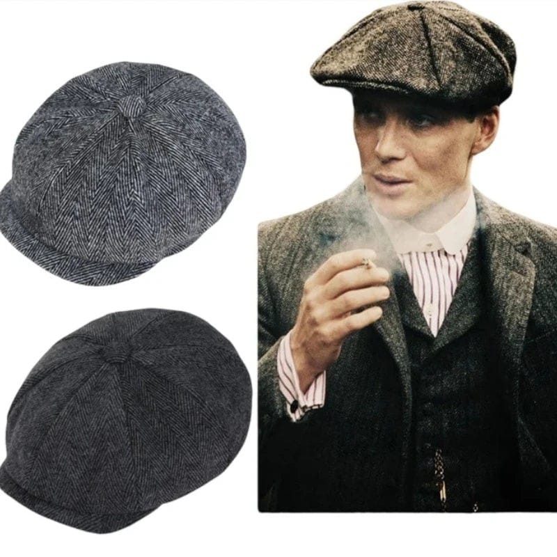 Le Comptoir du Chapeau Béret Peaky Blinders Rétro Octogonal