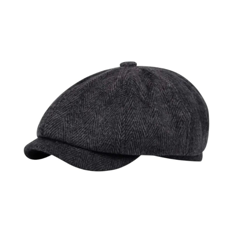 Le Comptoir du Chapeau Noir / 54-62CM Béret Peaky Blinders Rétro Octogonal
