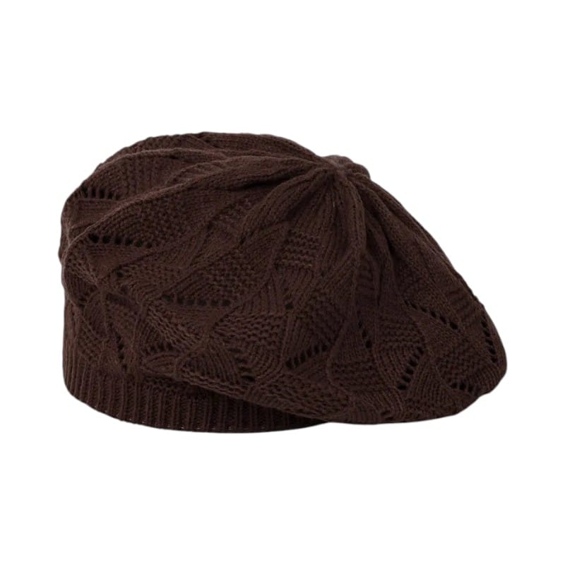 Le Comptoir du Chapeau Café Béret Tricot Fin Femme Parisien Multicolore