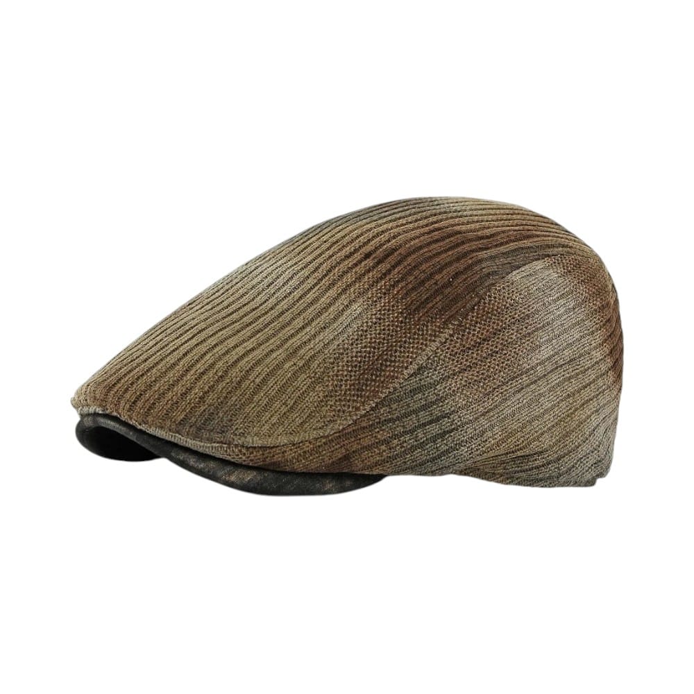Le Comptoir du Chapeau Gris Béret Tricoté Tie-Dye Rétro Mixte