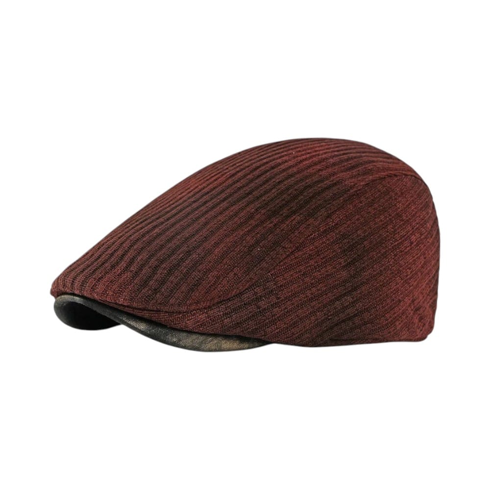 Le Comptoir du Chapeau Bordeaux Béret Tricoté Tie-Dye Rétro Mixte