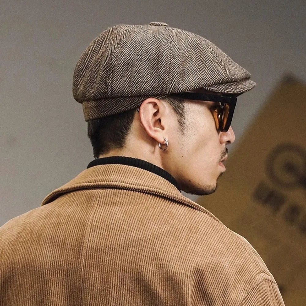 Le Comptoir du Chapeau Béret Tweed Peintre Britannique Vintage