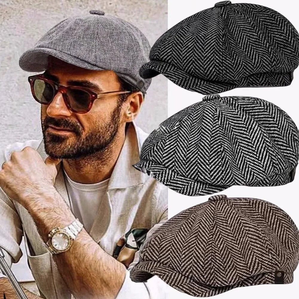 Le Comptoir du Chapeau Béret Tweed Peintre Britannique Vintage