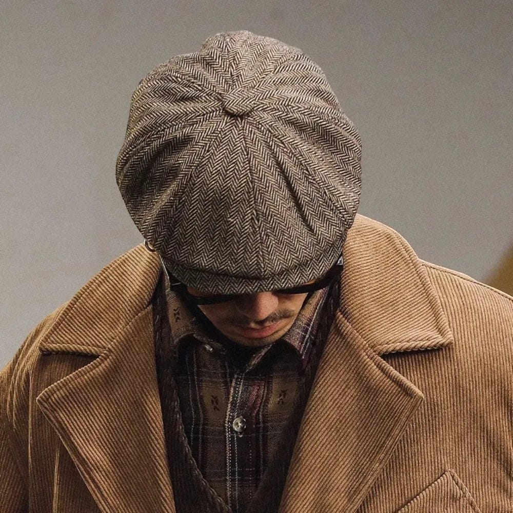 Le Comptoir du Chapeau Béret Tweed Peintre Britannique Vintage