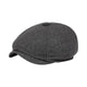 Le Comptoir du Chapeau Gris Foncé Béret Tweed Peintre Britannique Vintage