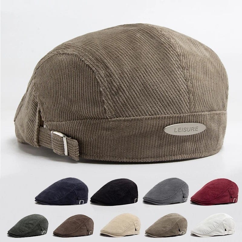 Le Comptoir du Chapeau Béret Velours Côtelé Vintage Réversible