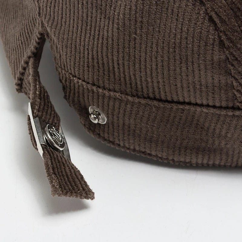Le Comptoir du Chapeau Béret Velours Côtelé Vintage Réversible