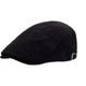 Le Comptoir du Chapeau Noir Béret Velours Côtelé Vintage Réversible