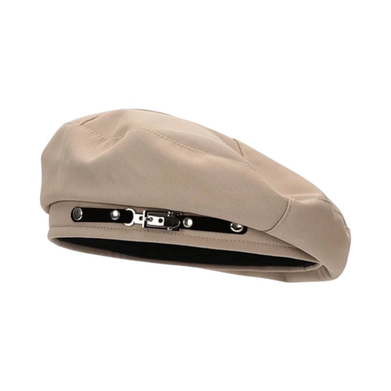 Le Comptoir du Chapeau Marron Clair Béret Vintage Coton Femme Ajustable