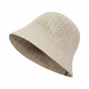 Le Comptoir du Chapeau Beige Bob Ajouré Respirant Femme Été