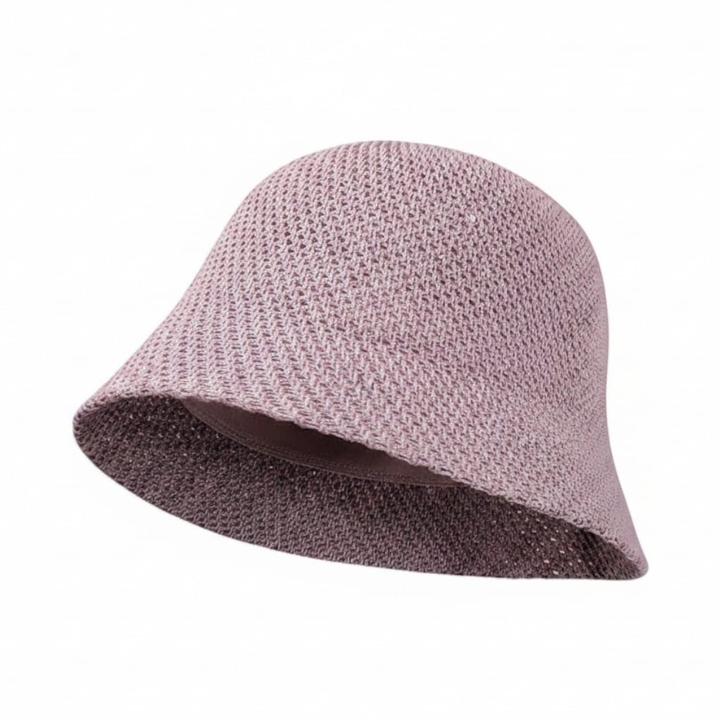 Le Comptoir du Chapeau Violet Bob Ajouré Respirant Femme Été