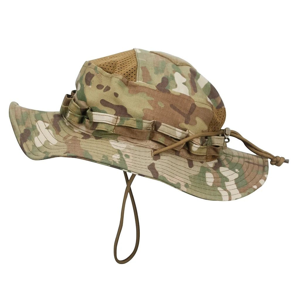 Le Comptoir du Chapeau Beige Bob Camouflage Outdoor Respirant Homme