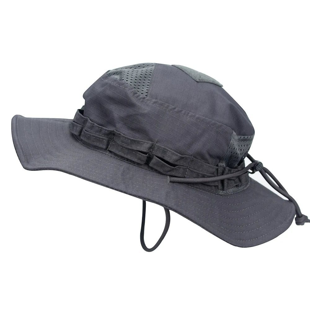 Le Comptoir du Chapeau Gris Bob Camouflage Outdoor Respirant Homme
