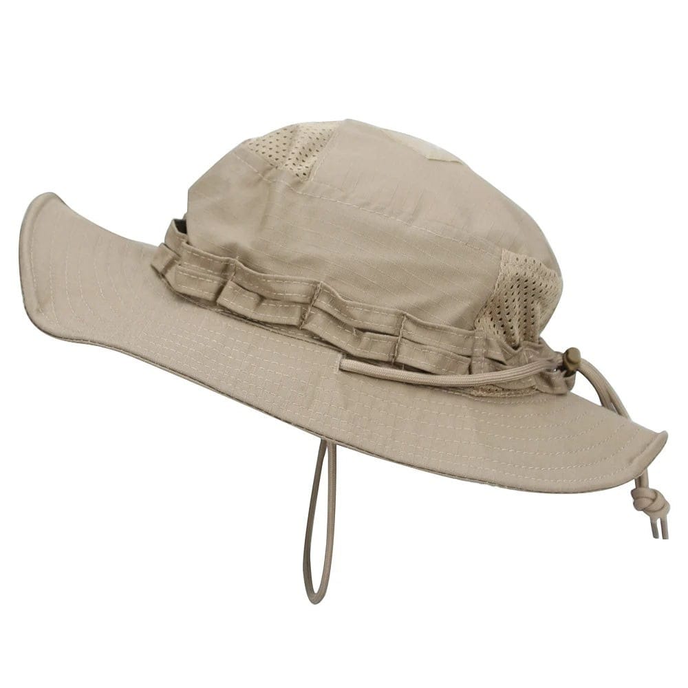 Le Comptoir du Chapeau Marron Clair Bob Camouflage Outdoor Respirant Homme