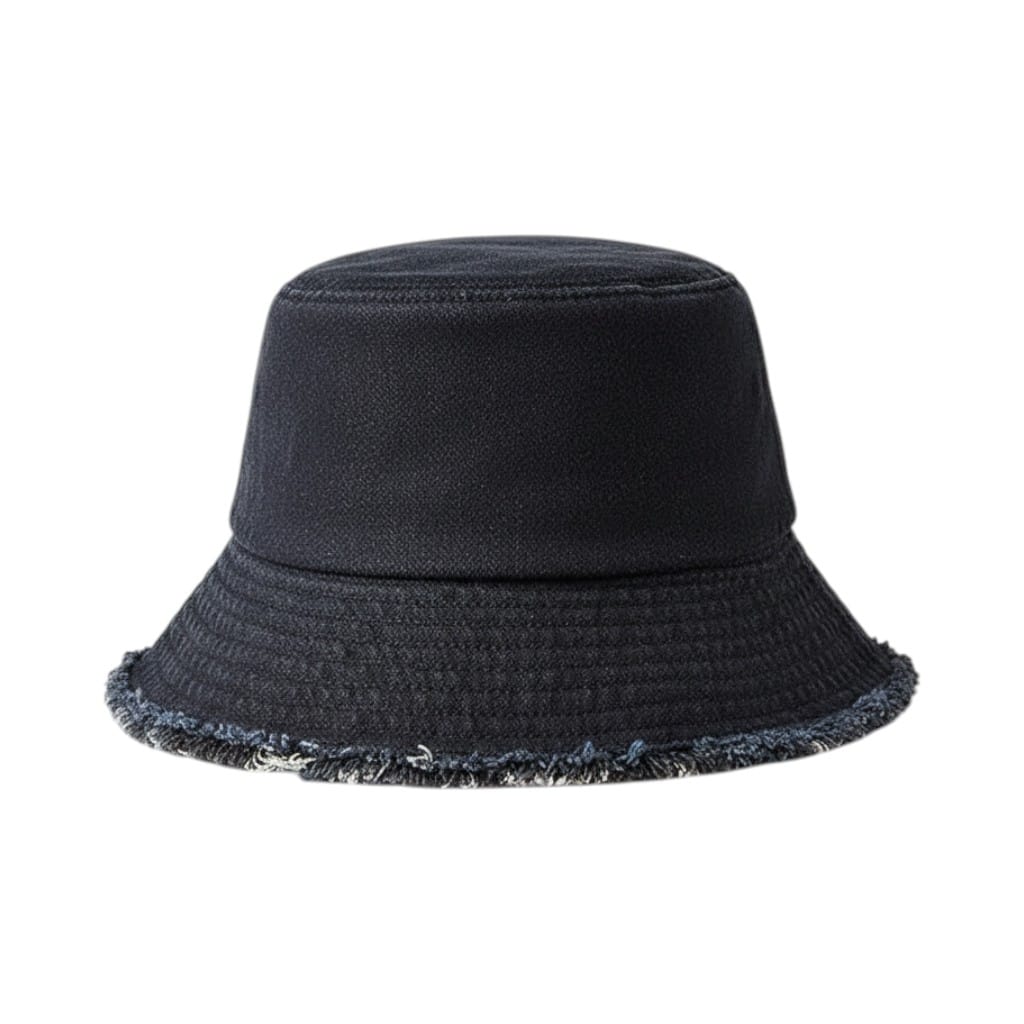 Le Comptoir du Chapeau Noir Bob Denim Effiloché Casual
