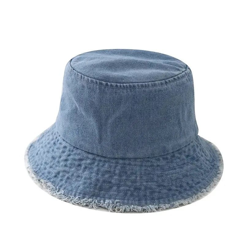 Le Comptoir du Chapeau Bob Denim Effiloché Casual
