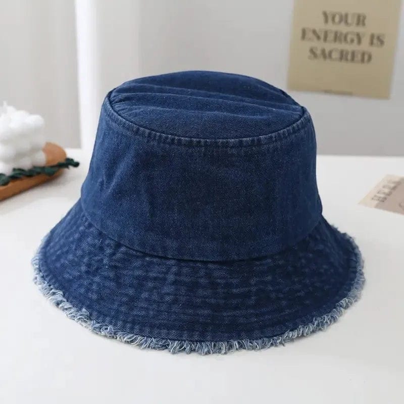 Le Comptoir du Chapeau Bob Denim Effiloché Casual
