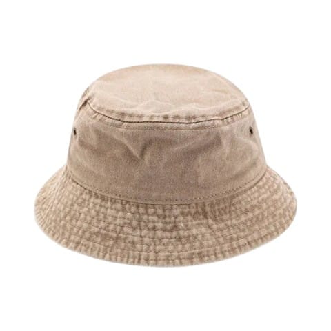 Le Comptoir du Chapeau Marron Clair / 55-58 cm Bob Denim Vintage Panama