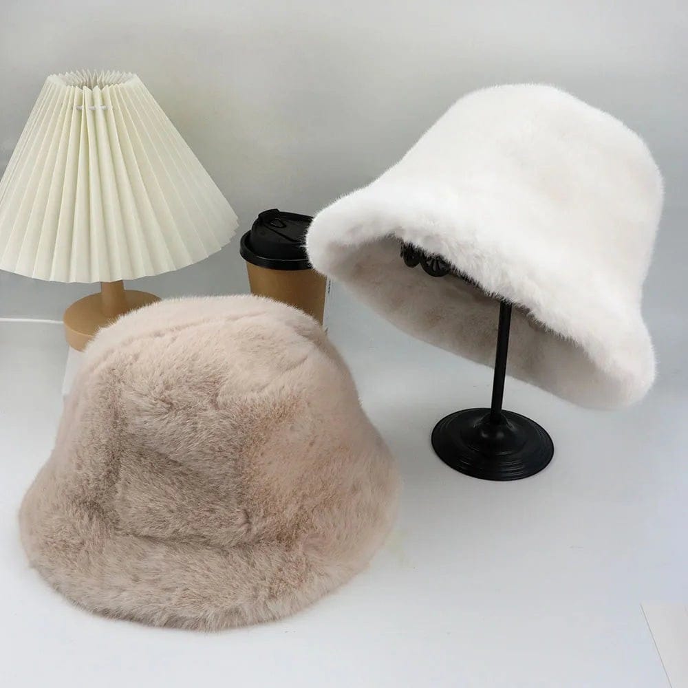 Le Comptoir du Chapeau Bob Fourrure Peluche Oreilles Femme
