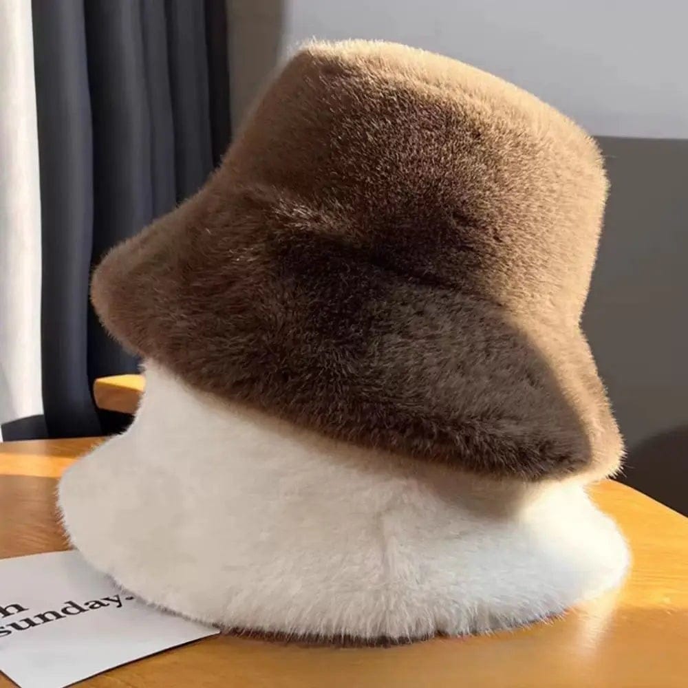 Le Comptoir du Chapeau Bob Fourrure Peluche Oreilles Femme