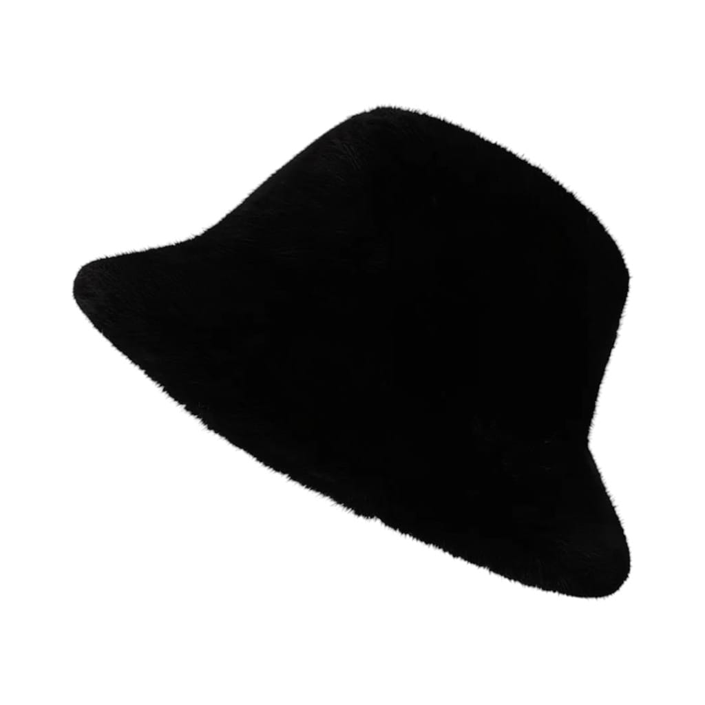 Le Comptoir du Chapeau Noir Bob Fourrure Peluche Oreilles Femme