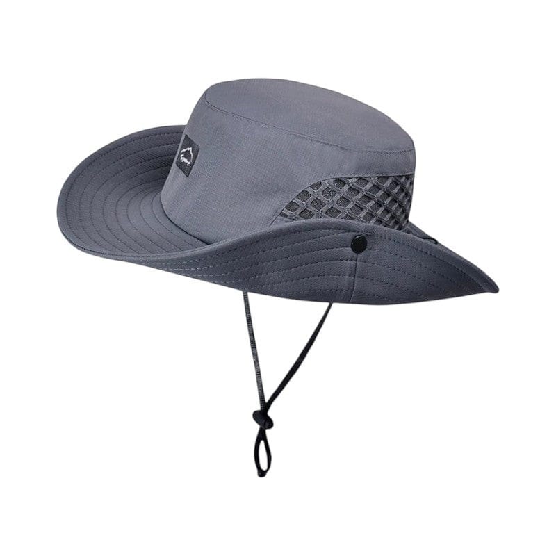 Le Comptoir du Chapeau Gris Foncé / Taille unique Bob Pêcheur Grand Bord Protection Solaire