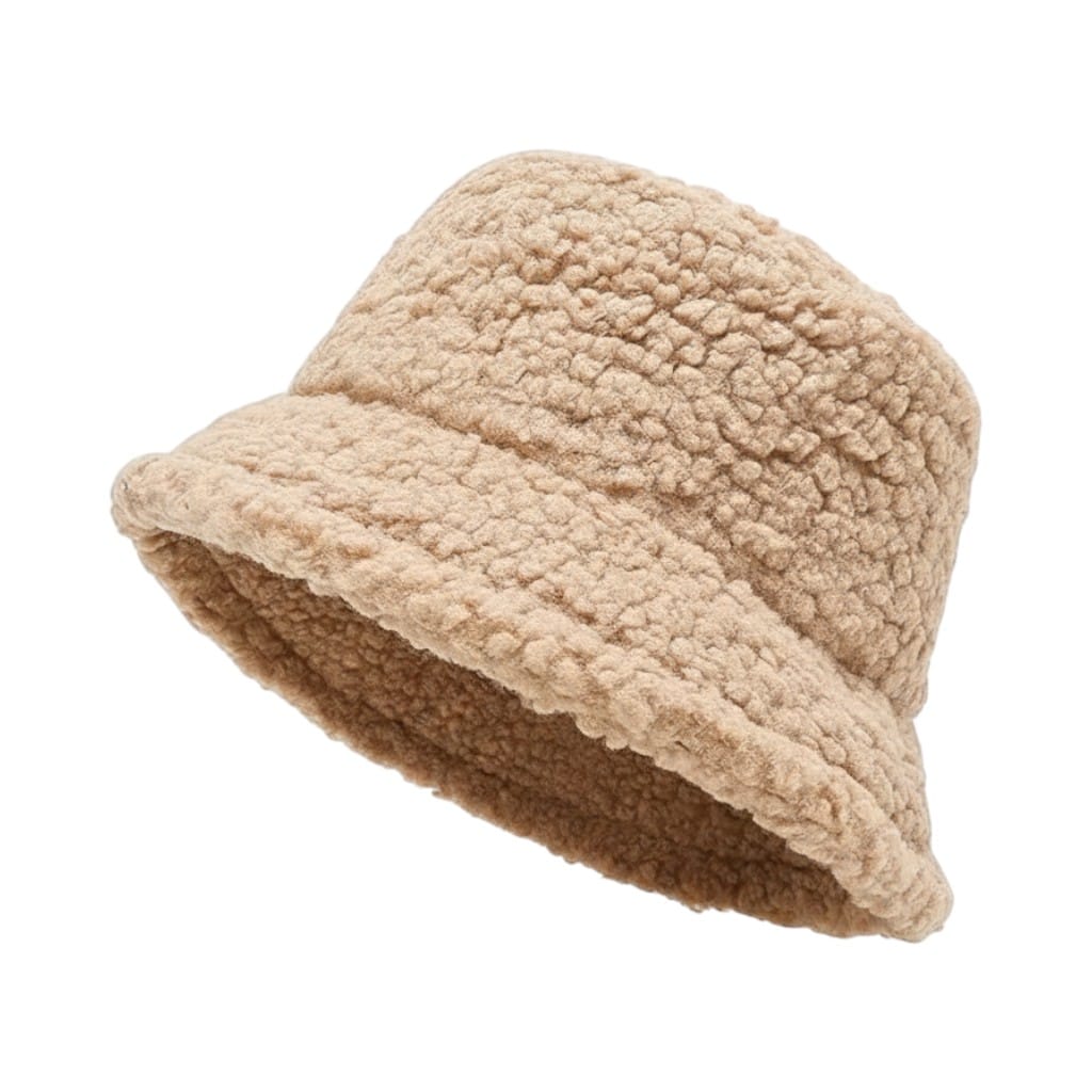 Le Comptoir du Chapeau Marron Clair Bob Pêcheur Laine Agneau Hiver