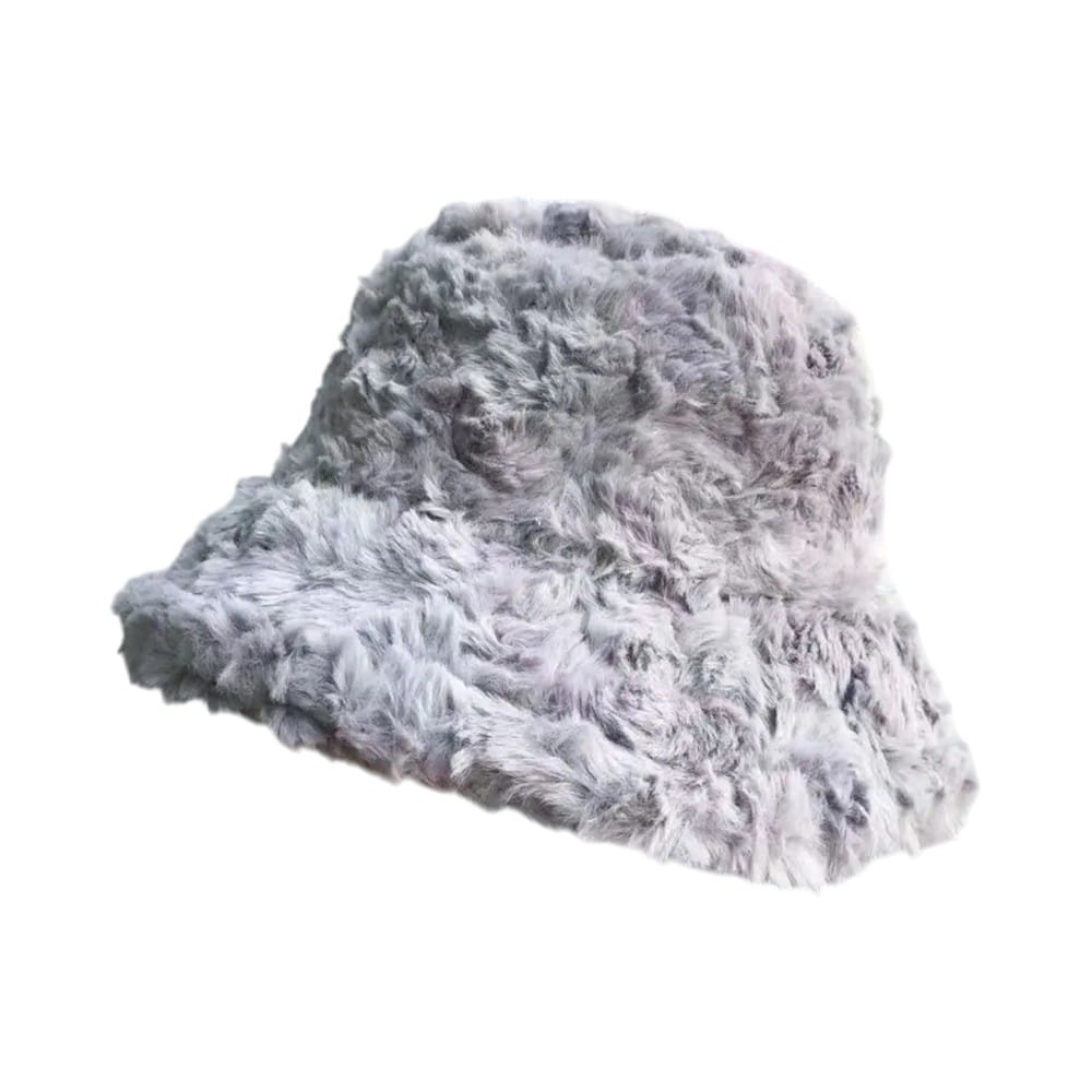 Le Comptoir du Chapeau Gris Bob Peluche Mixte Chaud