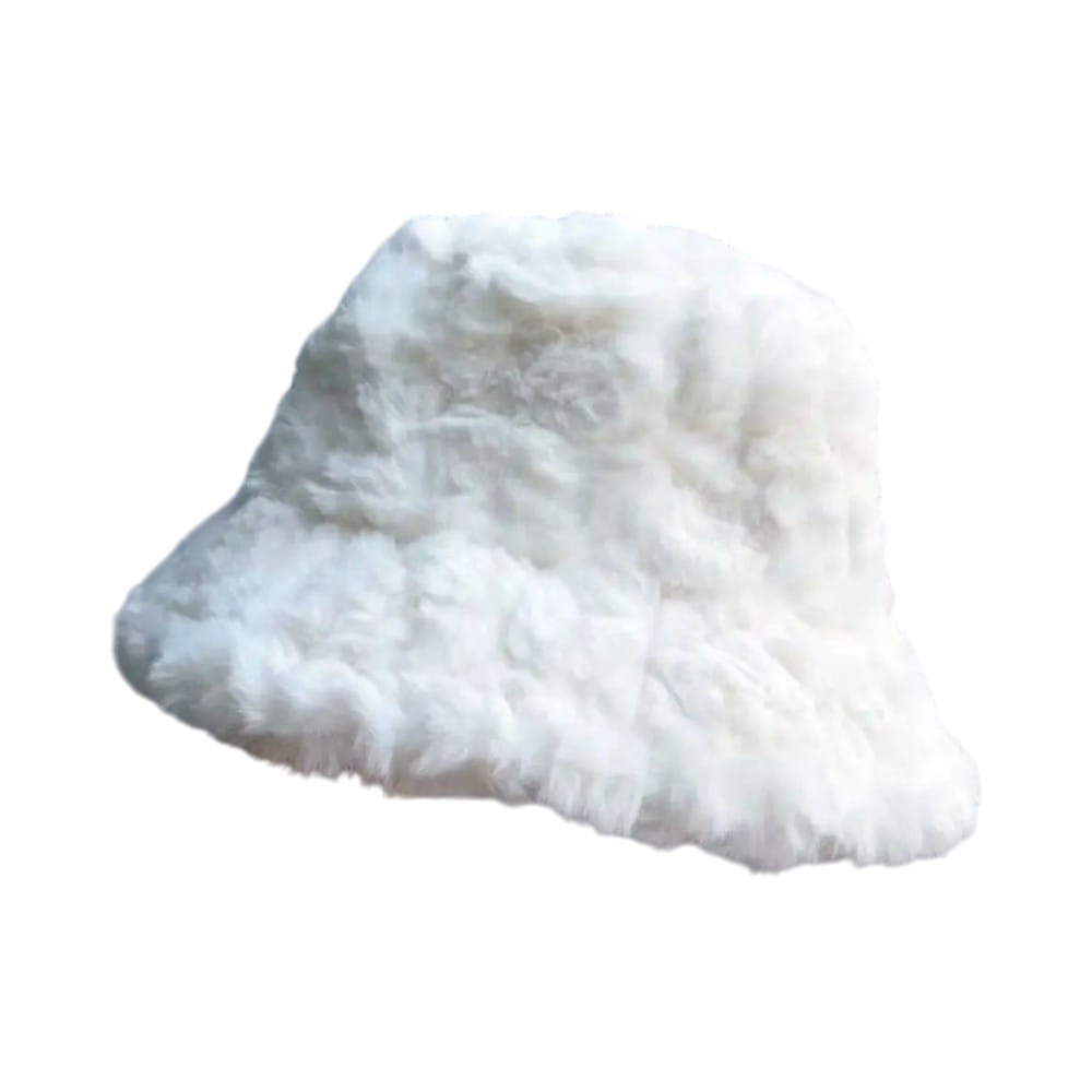 Le Comptoir du Chapeau Blanc Bob Peluche Mixte Chaud