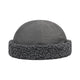 Le Comptoir du Chapeau Gris Bonnet Agneau Docker Hiver