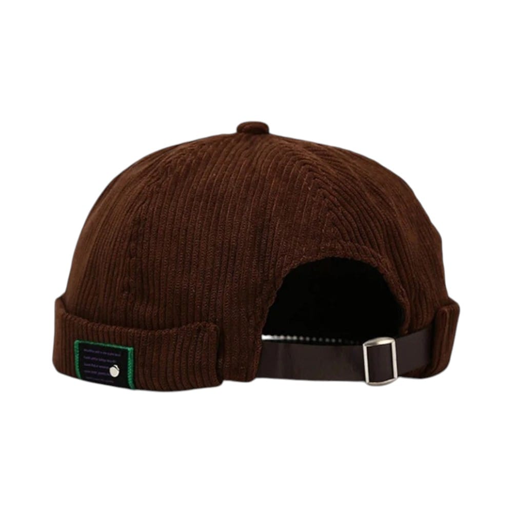 Le Comptoir du Chapeau Marron Bonnet Côtelé Streetwear Unisexe