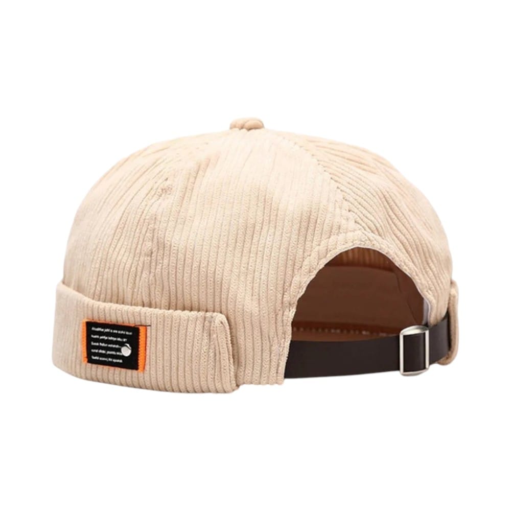 Le Comptoir du Chapeau Beige Bonnet Côtelé Streetwear Unisexe Image