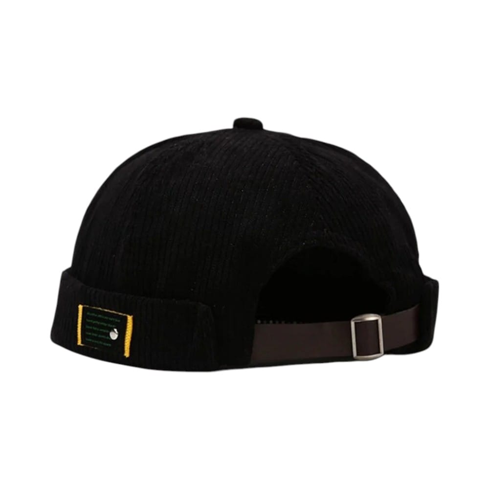 Le Comptoir du Chapeau Noir Bonnet Côtelé Streetwear Unisexe