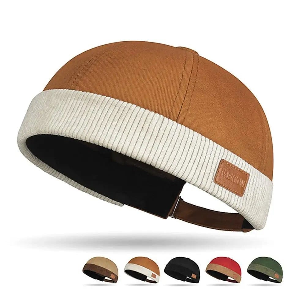 Le Comptoir du Chapeau Bonnet Docker Côtelé Sans Visière