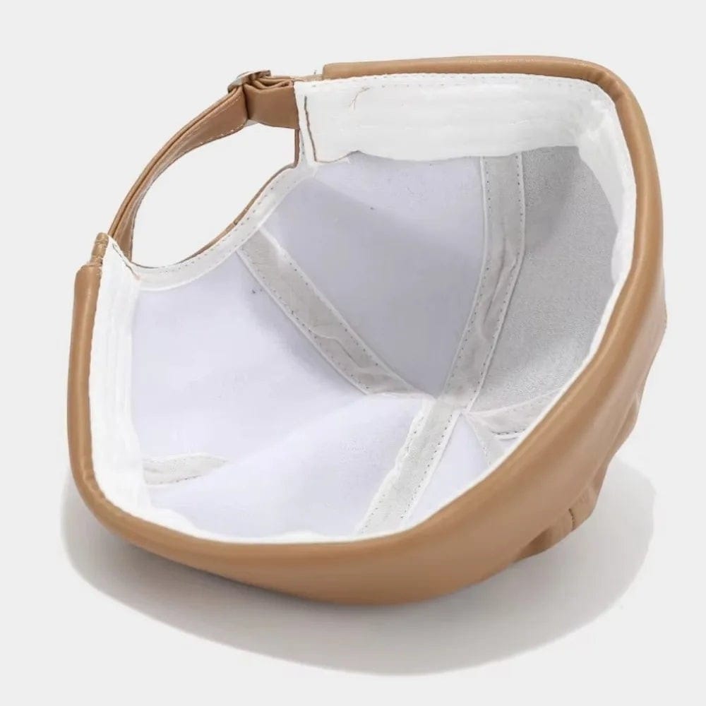 Le Comptoir du Chapeau Bonnet Docker Cuir PU Rétro