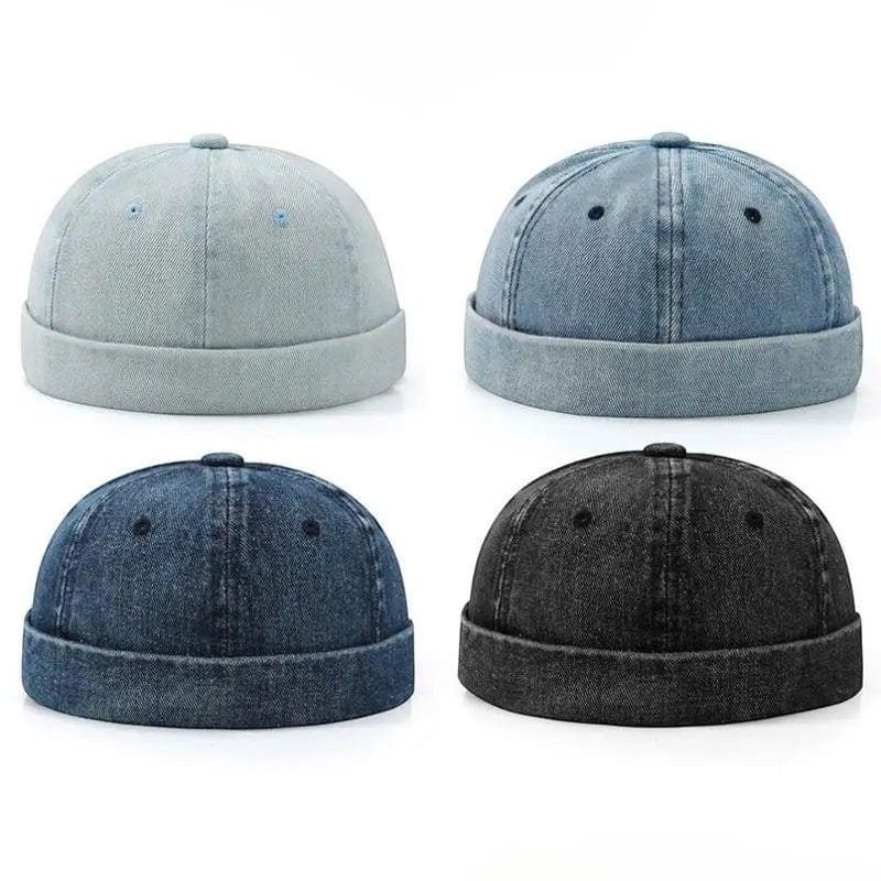 Le Comptoir du Chapeau Bonnet Docker Denim Marin