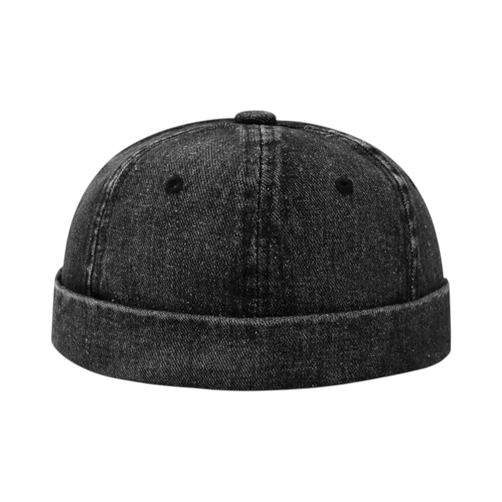 Le Comptoir du Chapeau Noir Bonnet Docker Denim Marin