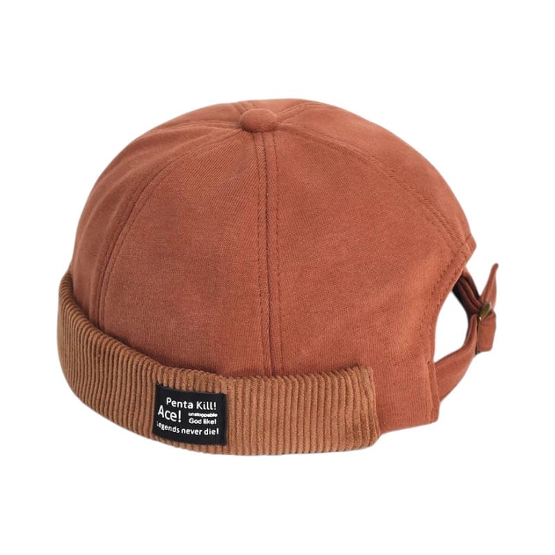 Le Comptoir du Chapeau Orange Bonnet Docker Dôme Vintage