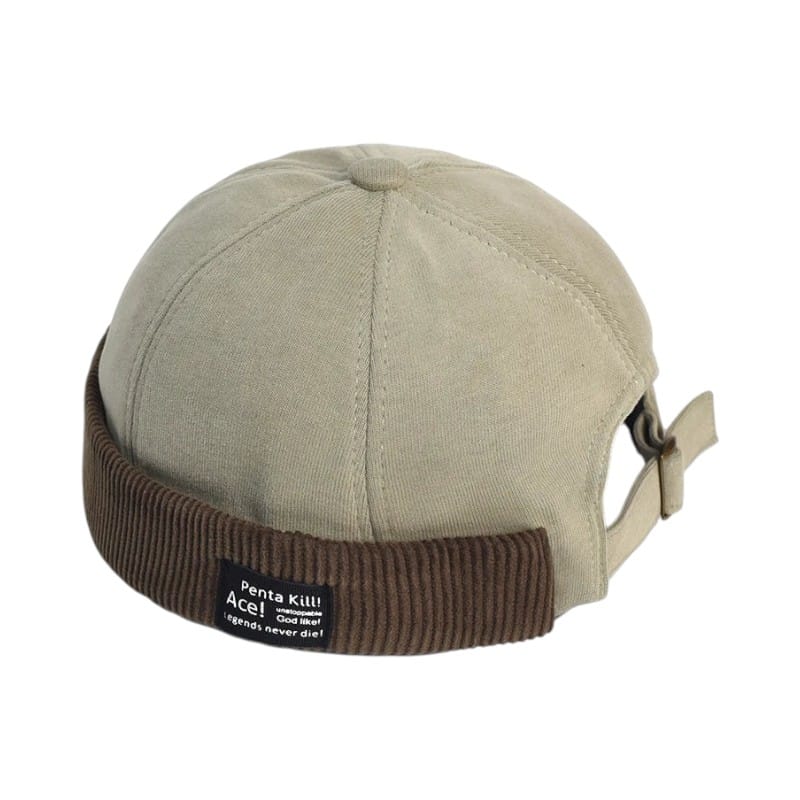Le Comptoir du Chapeau Vert Clair Bonnet Docker Dôme Vintage