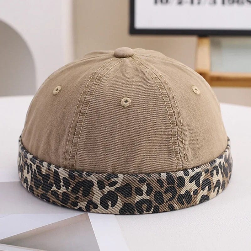 Le Comptoir du Chapeau Bonnet Docker Léopard Vintage