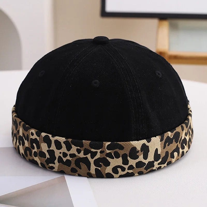 Le Comptoir du Chapeau Bonnet Docker Léopard Vintage