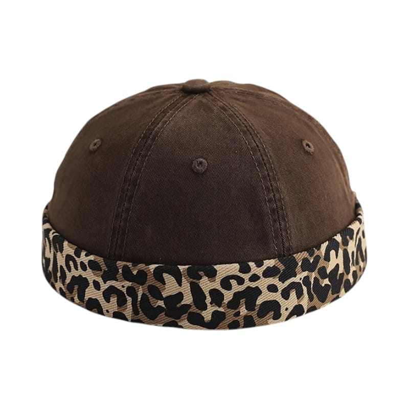 Le Comptoir du Chapeau Café Bonnet Docker Léopard Vintage