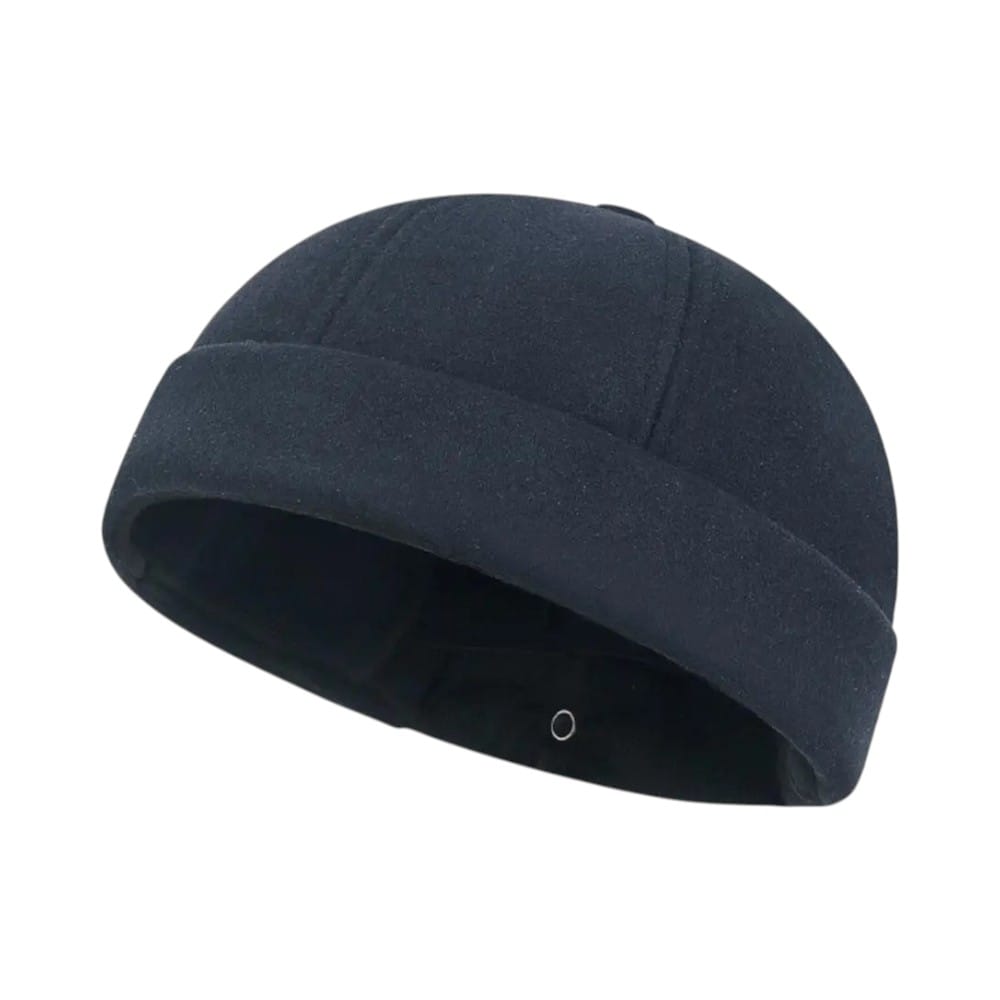 Le Comptoir du Chapeau Marine Bonnet Docker Polaire Sans Bord Mixte