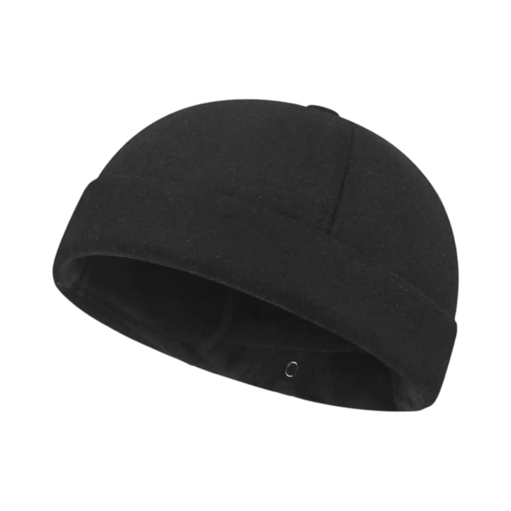 Le Comptoir du Chapeau Noir Bonnet Docker Polaire Sans Bord Mixte