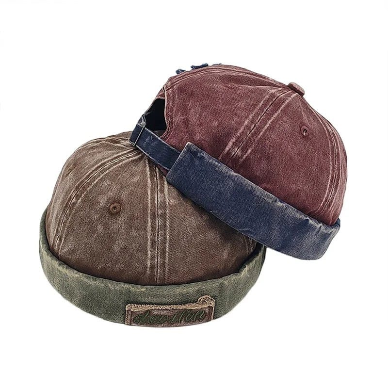 Le Comptoir du Chapeau Bonnet Docker Vintage Étoile Lavé