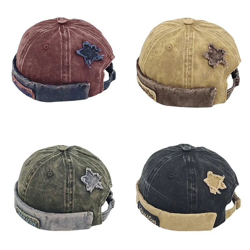 Le Comptoir du Chapeau Bonnet Docker Vintage Étoile Lavé