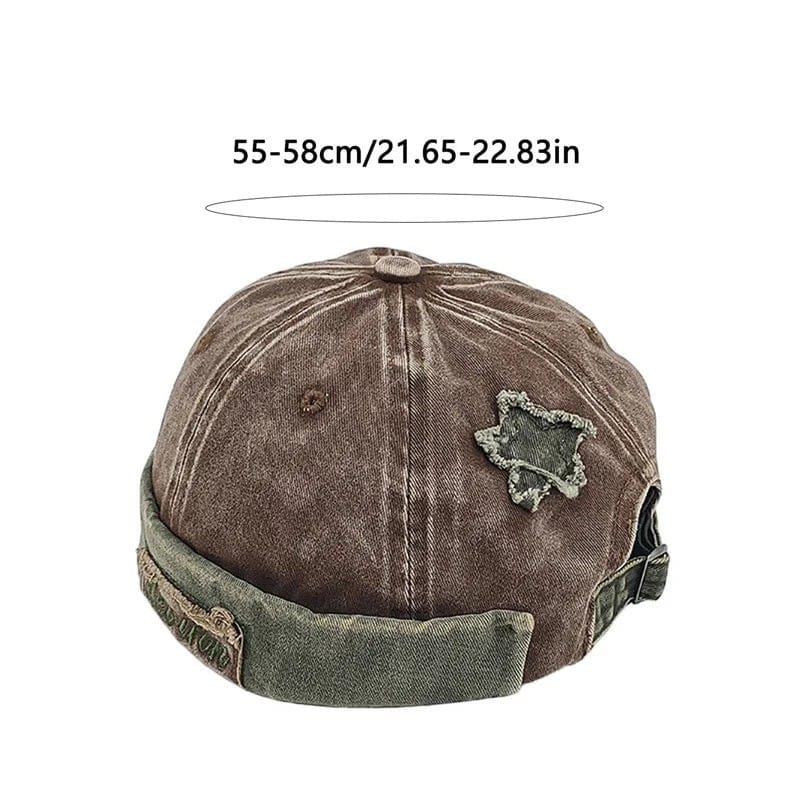 Le Comptoir du Chapeau Bonnet Docker Vintage Étoile Lavé