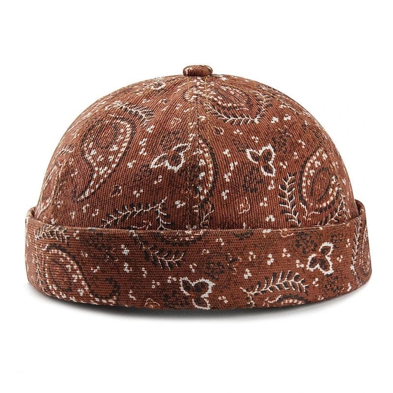 Le Comptoir du Chapeau Bonnet Docker Vintage Paisley Rétro