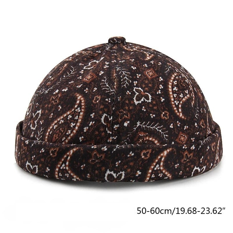 Le Comptoir du Chapeau Bonnet Docker Vintage Paisley Rétro