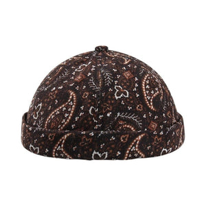Le Comptoir du Chapeau Noir Bonnet Docker Vintage Paisley Rétro